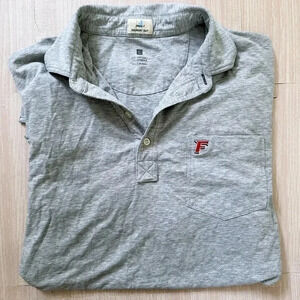 Johnnie-O The Heathered Original Polo In Grey Fairfield University Size Large